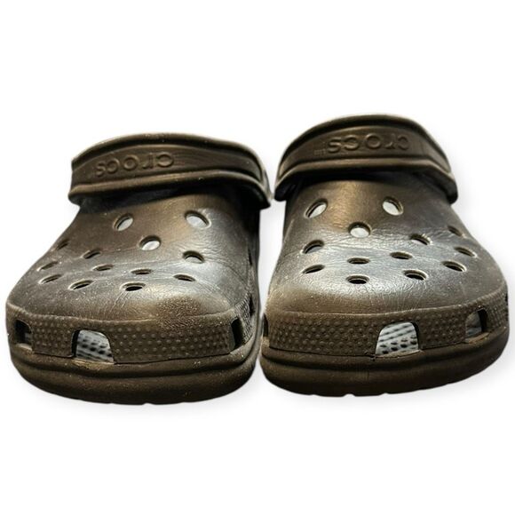 CROCS Adult Classic Clog Unisex Black Size M8 / W10 - Picture 3 of 7